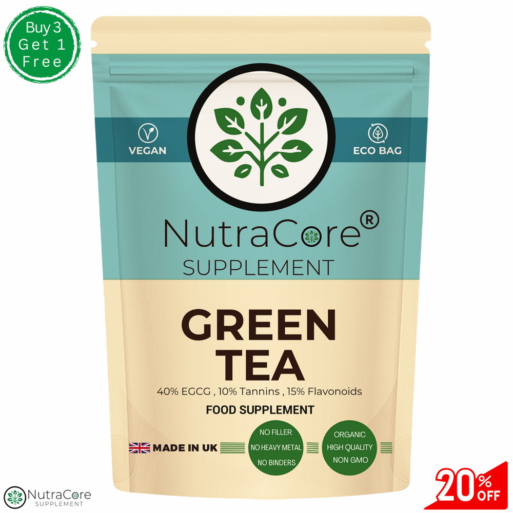 Green Tea Capsule-5500mg(40% EGG, 10% Tannins, 15% Flavonoids) Fat Burner-90Caps