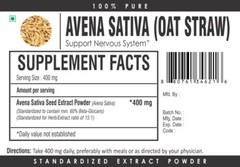 Avena Sativa Oat Straw 15x Extract Powder 60% Beta Glucan Sexual Wellness Libido