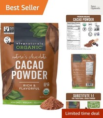 8 oz Organic Cacao Powder – Unsweetened for Healthy Baking & Smoothies