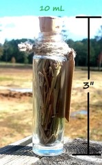 Herbs in Glass Cork Bottle Apothecary Vial Organic Yoga Herb Decor Gift Wicca