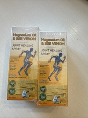 2Pcs Magnesium Oil Bee Venom Joint Healing Spray, Magnesium Oil and Bee Venom Jo