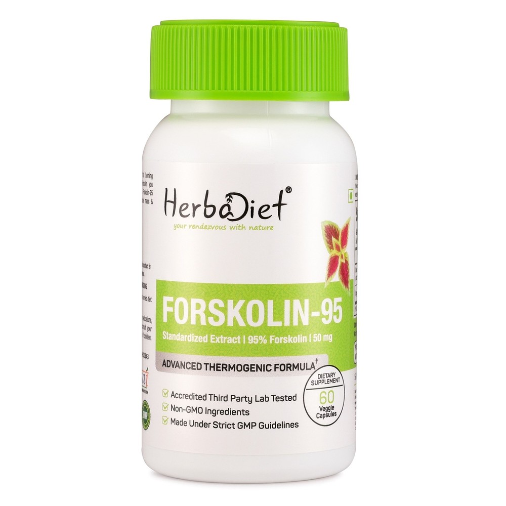 Coleus Forskohlii Capsules FORSKOLIN 95% Weight Loss Fat Burn Diet Health Heart