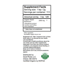 Reishi Powder Organic USA grown Ganoderma lucidum Mushroom 8 oz