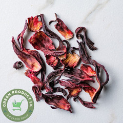 Dried Hibiscus Flowers | 100% Natural Organic Petals | Loose Leaf Red Herbal Tea