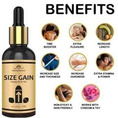 NEW XXXL GAIN 14+ INCHES ENLARGER GROWTH OIL| FASTER – 15 ML + FREE SHIP IN USA