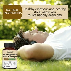 Ashwagandha Extra Strength 3000 Mg Capsules For Anxiety And Stress Relief