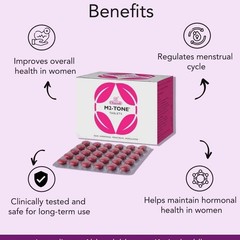 Charak M2-Tone 30 Tablets Female Fertility Hormonal Balance Menstrual Support