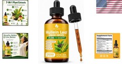 1500mg Mullein Leaf Liquid Extract – Pure 7-in-1 Formula for Respiratory Health