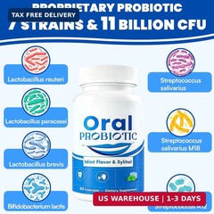 Oral Probiotics, 11 Billion CFU, with M18, A12, Oral Probiotics for Mouth Bad Br