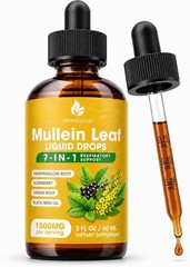 1500mg Mullein Leaf Liquid Extract – Pure 7-in-1 Formula for Respiratory Health
