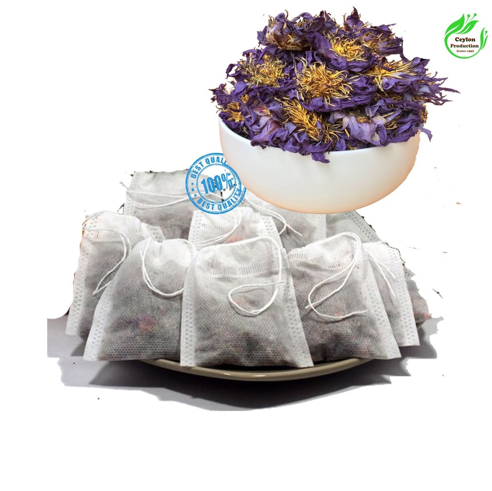 Blue Lotus Flower Tea Bags Organic Nymphaea Caerulea Herbal Caffeine Free