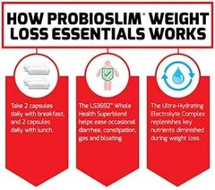 FORCE FACTOR ProbioSlim Weight Loss Essentials Complete Daily Digestive Health a