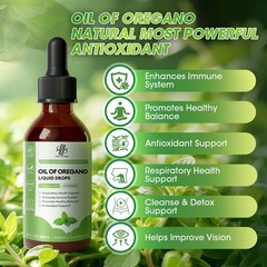 Organic Oil of Oregano 2 fl oz Liquid & Black Seed Oil Herbal Supplement