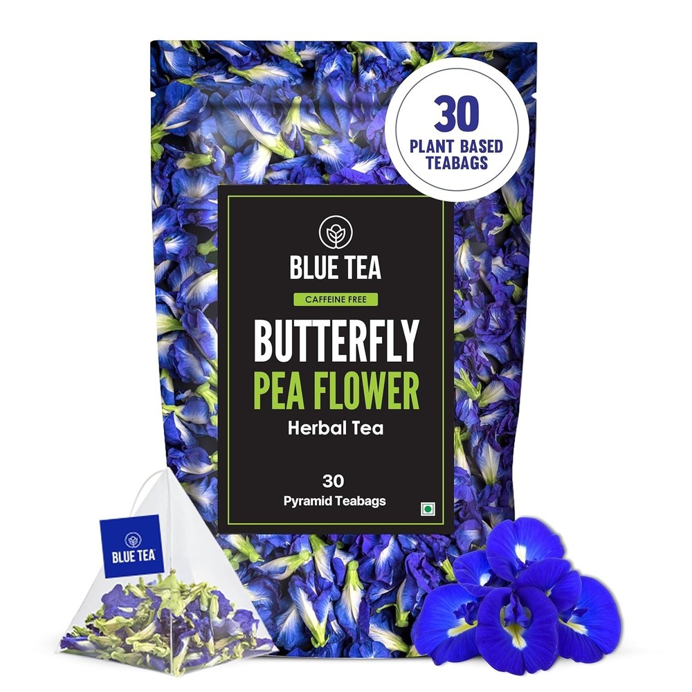 BLUE TEA – Butterfly Pea Flower Tea – 30 Tea Bags – Plant Based | free shipping