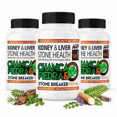 3X Chanca Piedra Herbal Supplement 120 Capsules Each Phyllanthus Niruri Liver