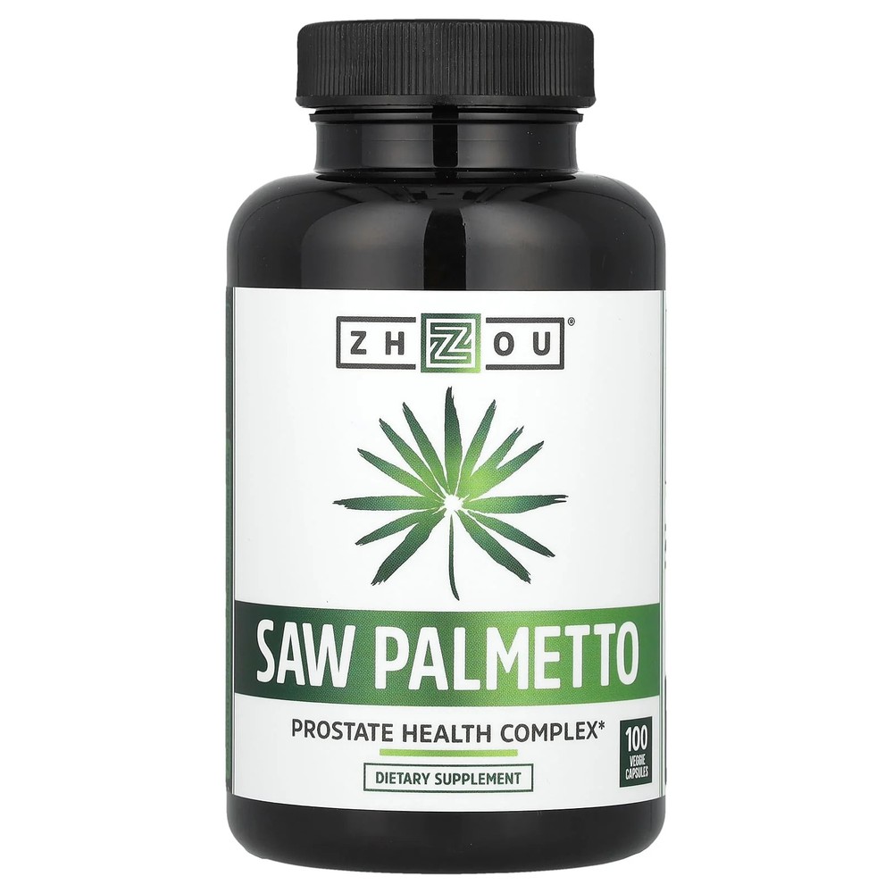 2 X Zhou Nutrition, Saw Palmetto, 100 Veggie Capsules