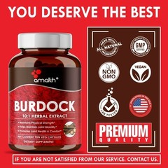 Burdock Root Extract Arctium Arctium Sea Moss Bladderwrack 5000mg 90 Capsules