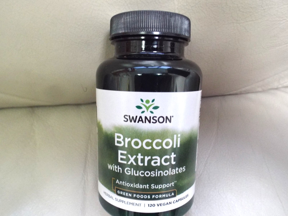 Swanson Extra-Strength Broccoli Extract w/ Glucosinolates 600mg 120 Veg Capsules
