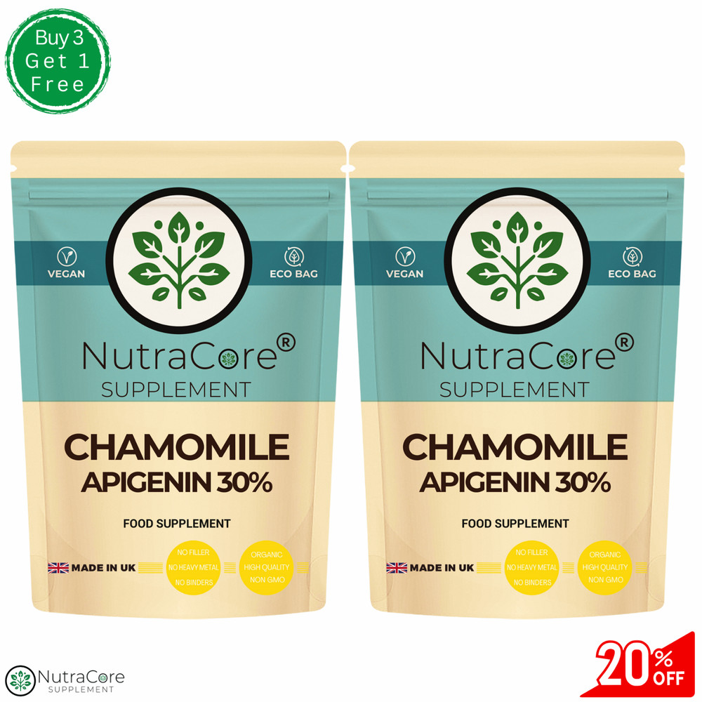 Chamomile Extract Capsules 6000mg-(30% Apigenin)-Sleep Aid & Mood-180Caps