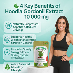 Hoodia Gordonii Extract Capsules 10000mg Weight Loss & Appetite Suppressor