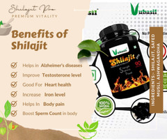 Vubasil – Shilajit Pro Safed Musli & Ashwagandha High Strength 90 Caps