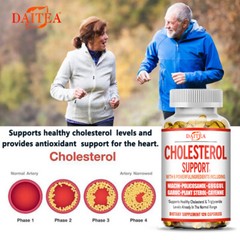 Cholesterol Support – 30 To 120 Capsules Blood Sugar Cholesterol Health