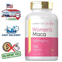 Raíz de Maca Roja Amarilla Negra 3200mg Extracto | 150 Cápsulas