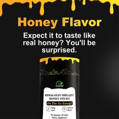 Better Alt Pure Himalayan Shilajit Sticks with 30sticks Honey, Naturally Sweeter