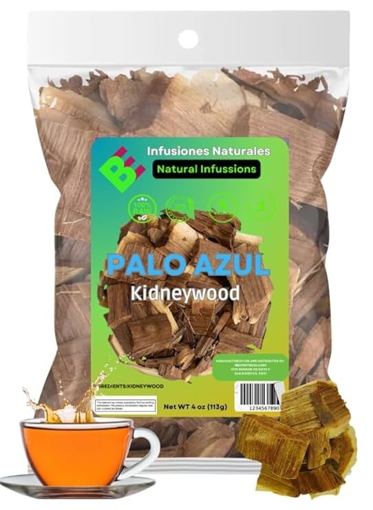 Palo Azul 4oz (141.g) Herbal Tea | Kidneywood (Blue Stick) Te Herbal | Makes 40+