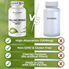 Moringa Oleifera Leaf Extract capsules 1000mg Serving | Immune Support | 60 Ct