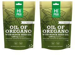 Organic Oregano Oil 6000mg 2X300gels Contains Carvacrol 165mg and Thymoquinone