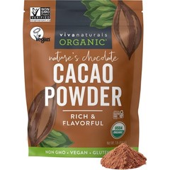 Unsweetened Organic Cacao Powder – 1 lb – , Paleo & Keto Friendly