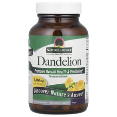Nature’s Answer, Dandelion, 1,260 mg, 90 Vegetarian Capsules Vegan, Kosher Parve