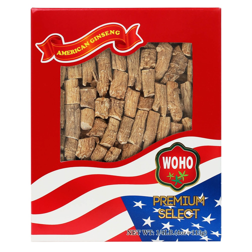 WOHO American Ginseng #122.4 Prong Medium 4oz Box