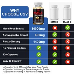 Male Enhancement 120 Capsules,Sexual Desire,Performance & Endurance Support NEW