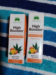 Adora Leaf High Booster Mango Mint Oral Spray 2 Pk .5 Oz