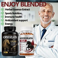 2packs Horse Gelatin 1000MG Combination – Hydrolyzed Gelatin Complex