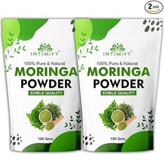 INTIMIFY Moringa Powder, Drumstick Leaves Powder, Weight Loss, Hair Growt 200g