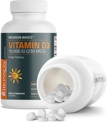 Bronson Vitamin D3 10,000iu (250mcg) 1 Year Supply for Healthy Muscle Function a