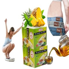 2 Pack Tea Pinalim green tea + pinaslim Tea green tea Pineapple Diet