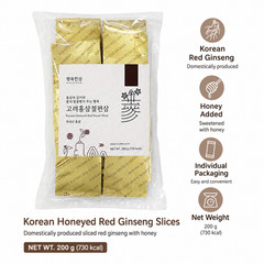 Korean Red Ginseng Sliced 200g Saponin Panax Traditional Snack