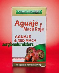 Red Maca Roja & Aguaje 90 Capsules Maca Aguaje Palm Red Maca Free shipping